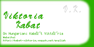 viktoria kabat business card